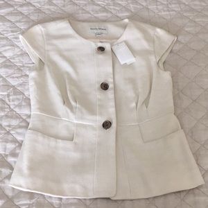 Banana Republic top cream color size 4